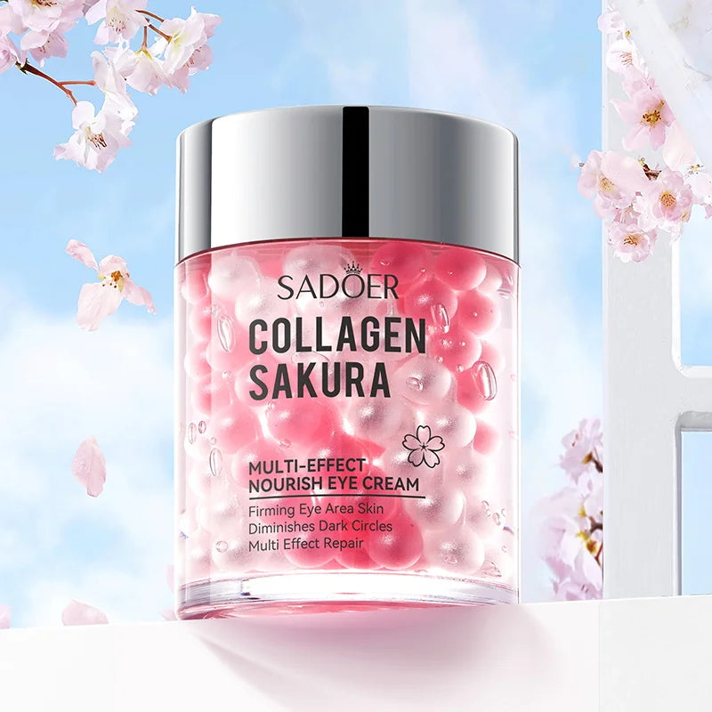 SADOER Sakura Eye Cream anti Dark Circles Wrinkles Moisturizing Hydrating Anti-Aging Creams Eyes Skin Care