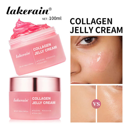 100Ml Collagen Jelly Cream Niacinamide Tightening Soothing Moisturizing Anti-Aging Firmness Hydration Skincare 100Ml Face Gel