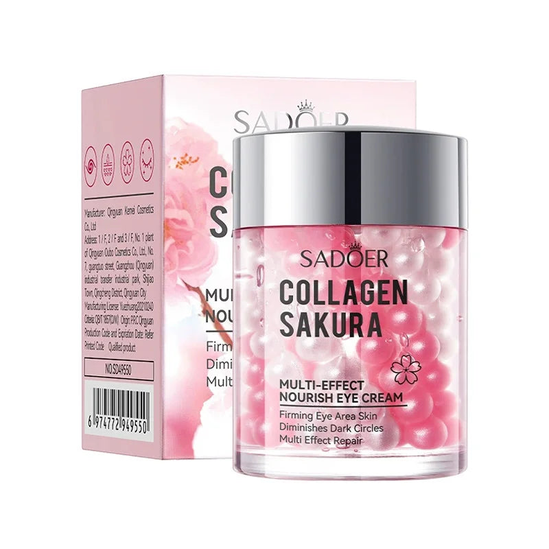 SADOER Sakura Eye Cream anti Dark Circles Wrinkles Moisturizing Hydrating Anti-Aging Creams Eyes Skin Care